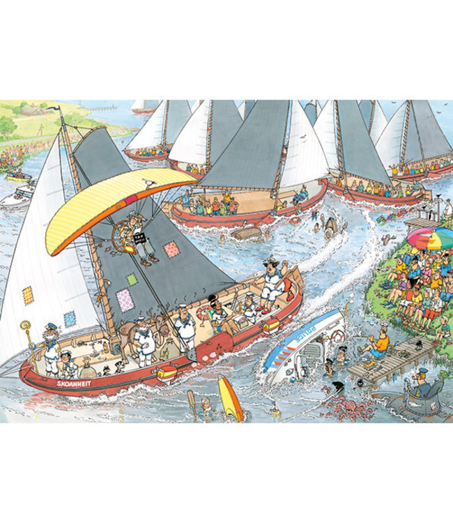 The Cheese Market & Sailboat Race   (2 x 1000 pc) Puzzles