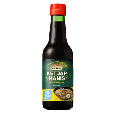 Inproba Ketjap Manis 250ml 30% Less Sugar Gluten Free