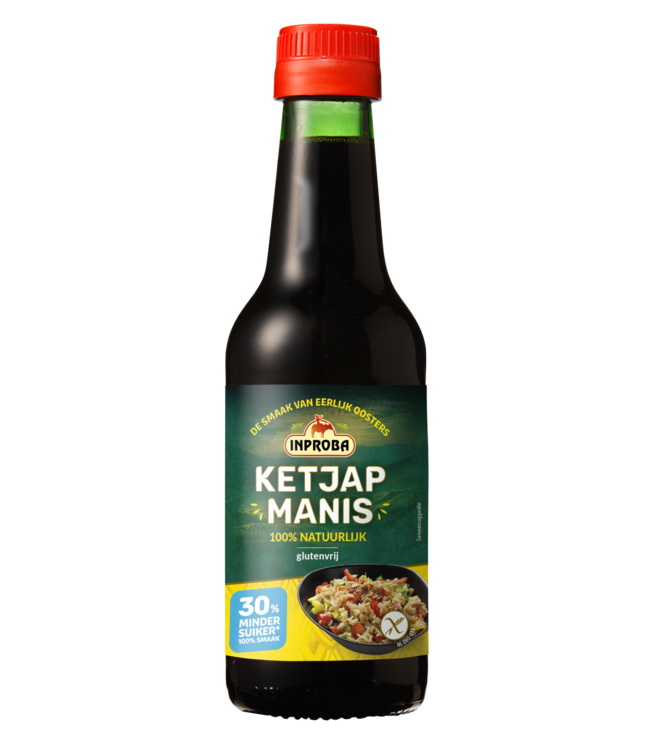 Inproba Ketjap Manis 250ml 30% Less Sugar Gluten Free