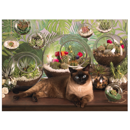 Terrarium Cat Puzzle 1000pc (LB)