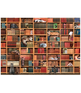 The Cat Library Puzzle 1000pc (LB)