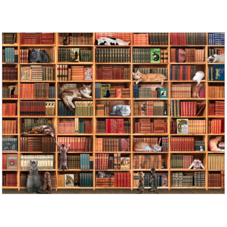The Cat Library Puzzle 1000pc (LB)