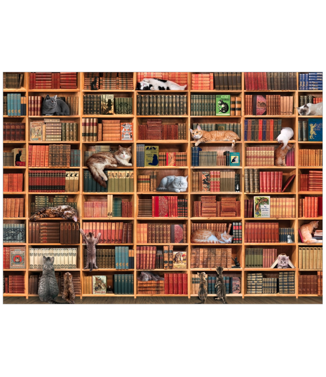 The Cat Library Puzzle 1000pc (LB)