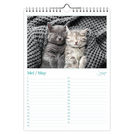 Cats Perpetual Birthday Calendar