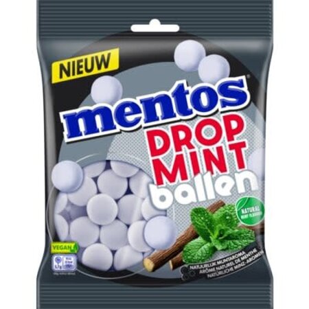 Mentos Licorice Peppermint Balls 220G
