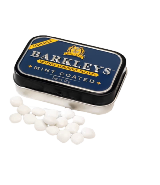 Barkleys Intense  Mint Coated Licorice Pellets 18g