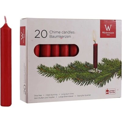 Wiedemann 20 Chime Candles Red