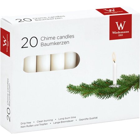 Wiedemann 20 Chime Candles White