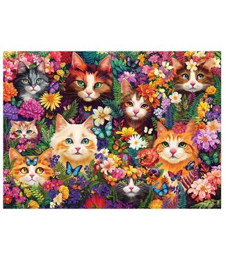 Blooming Whiskers Puzzle 1000pc