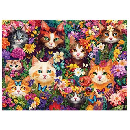 Blooming Whiskers Puzzle 1000pc