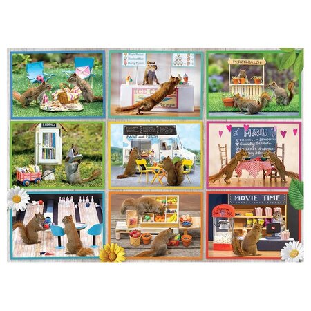 Squirrels Around Town Puzzle 1000pc