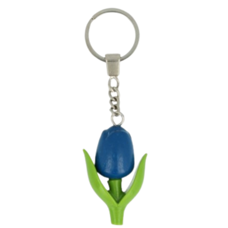 Blue Mini Tulip Keychain
