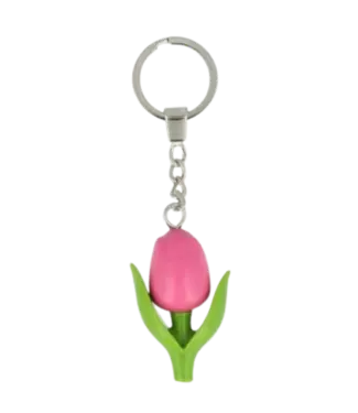 Pink Mini Tulip Keychain