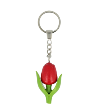 Red Mini Tulip Keychain
