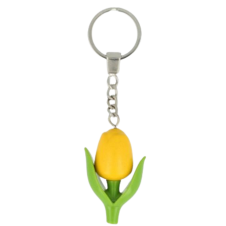 Yellow Mini Tulip Keychain