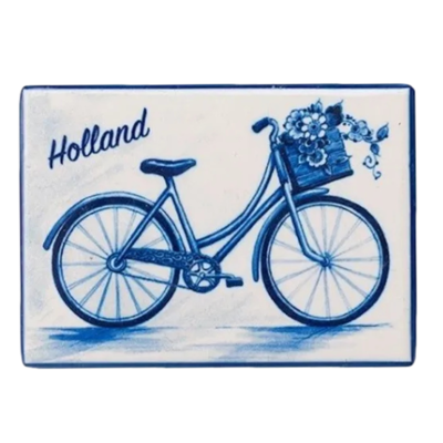 Delft Blue Holland Bike Magnet
