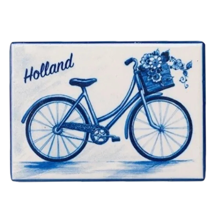 Delft Blue Holland Bike Magnet