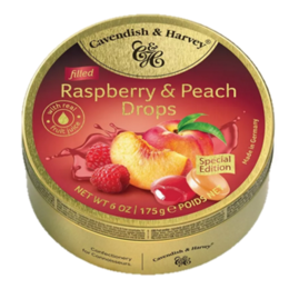 Cavendish Raspberry and Peach Filled Drops