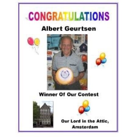 Wheel of Gouda Cheese Winner!