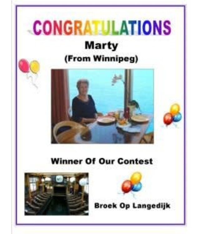 Wheel of Gouda Cheese Winner!