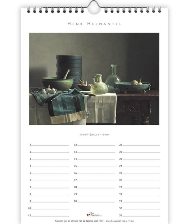 Henk Helmantel Perpetual Birthday Calendar