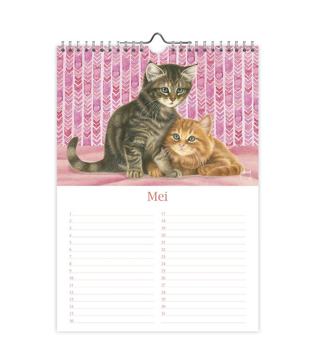 Franciens Katten Perpetual Birthday Calendar