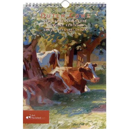 Dutch Cows Perpetual Birthday Calendar