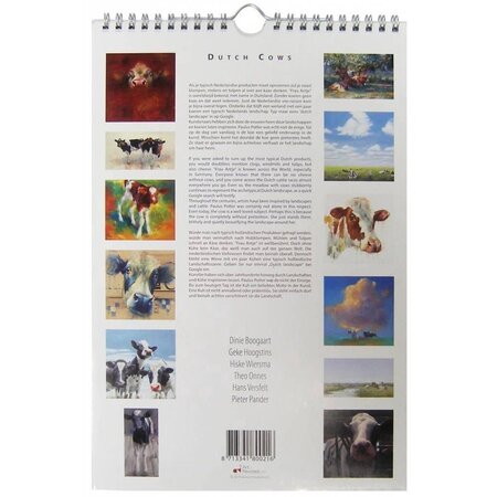 Dutch Cows Perpetual Birthday Calendar