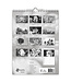Black & White Flowers Perpetual Birthday Calendar