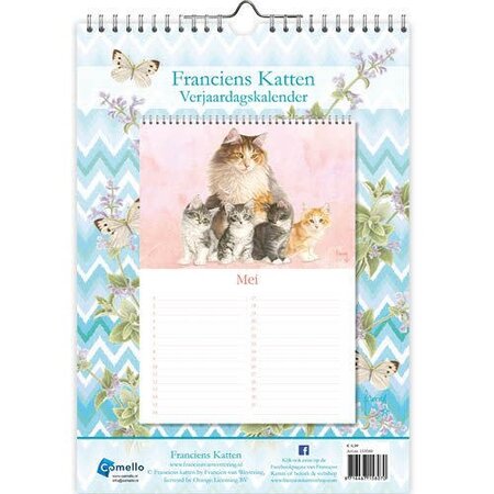 Franciens Katten Perpetual Birthday Calendar
