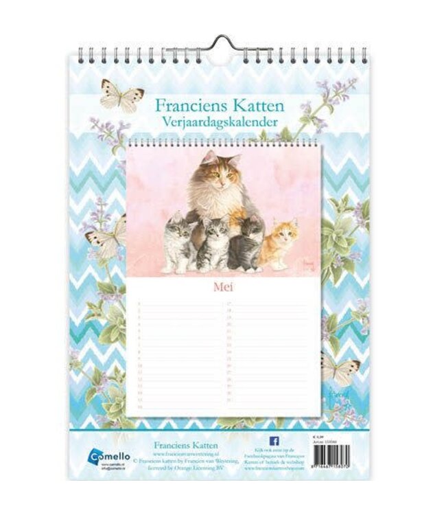 Franciens Katten Perpetual Birthday Calendar