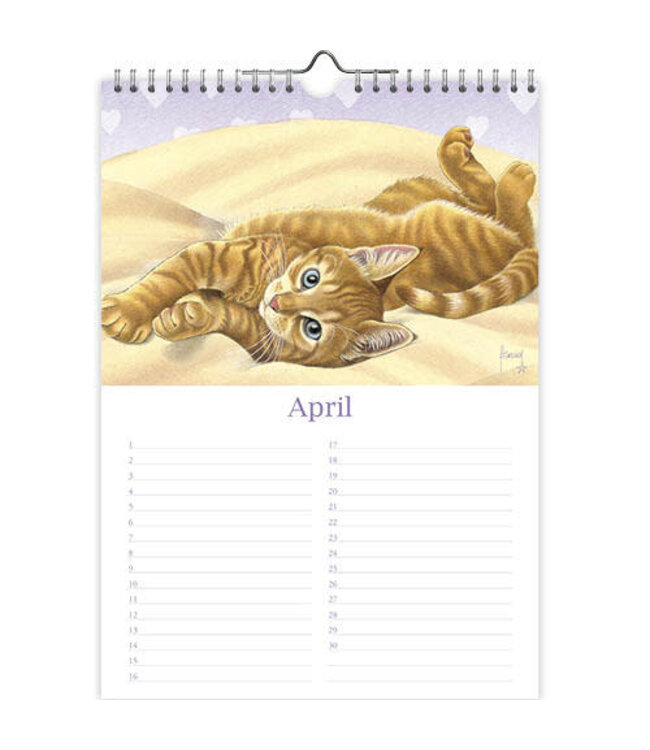 Franciens Katten Perpetual Birthday Calendar