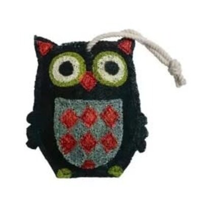 Owl Black  Loofah