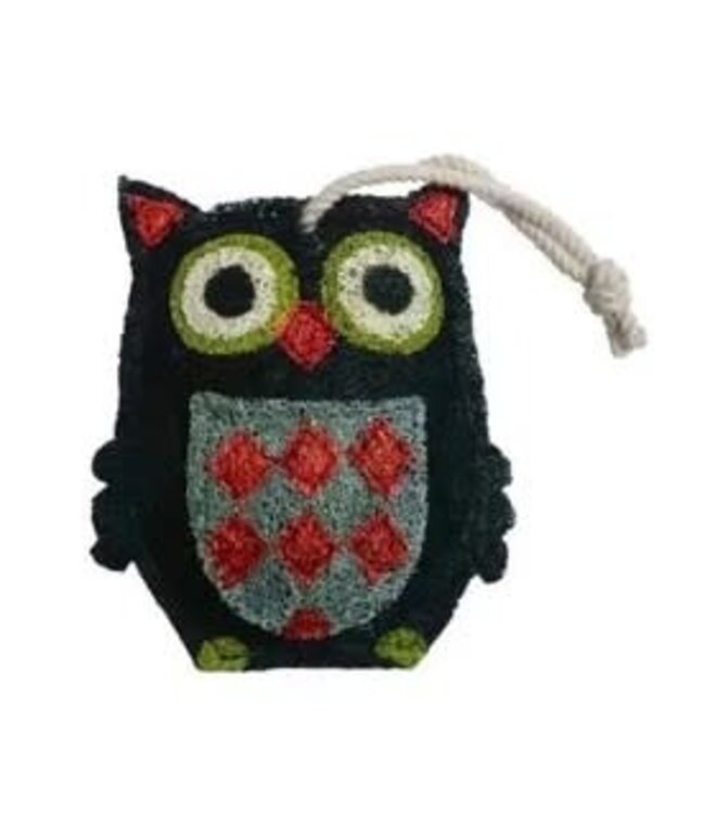 Owl Black  Loofah
