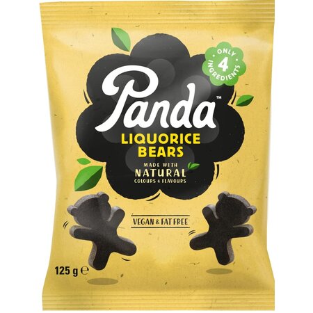 Panda Soft Natural Licorice Bears 125g