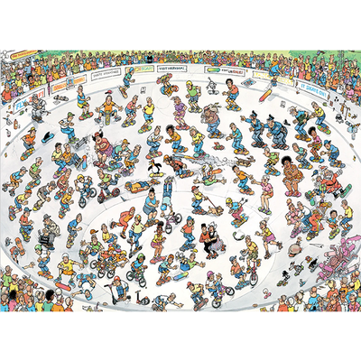 Riding the Skate Bowl Puzzle 2000pc