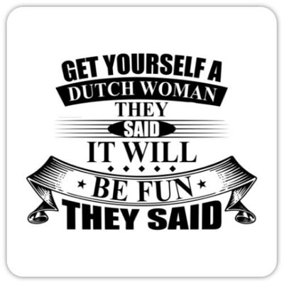 Dutch Woman  Sticker 2"x2"
