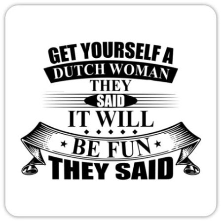 Dutch Woman  Sticker 2"x2"