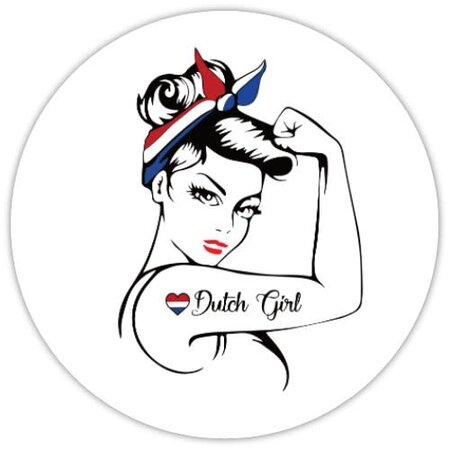 Dutch Girl Sticker 2.5"x2.5"