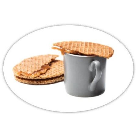 Stroopwafel Sticker 2"x3"