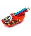 Orange Wooden Shoe with Pencils and Sharpener