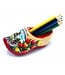 Red Sole Wooden Shoe with Pencils and Sharpener