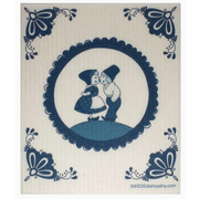 Delft Blue Kissing Couple Swedish Cloth