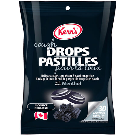 Kerr's Licorice Cough Drops Pastilles