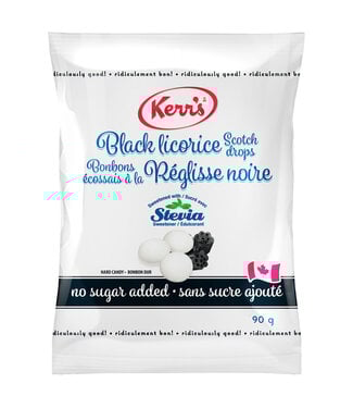 Kerr's Black Licorice Drops with Stevia 90g