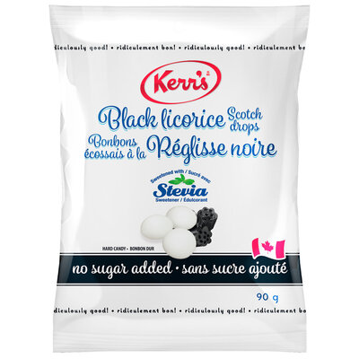 Kerr's Black Licorice Drops with Stevia 90g