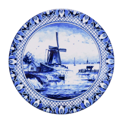 Heinen Delft Blue Windmill Trivet 18cm