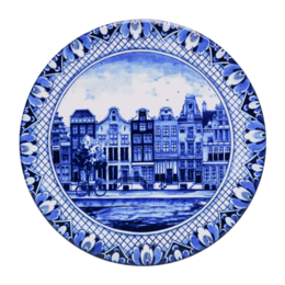 Heinen Delft Blue Canal Houses Trivet 18cm