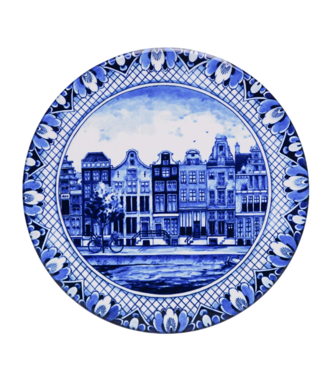 Heinen Delft Blue Canal Houses Trivet 18cm