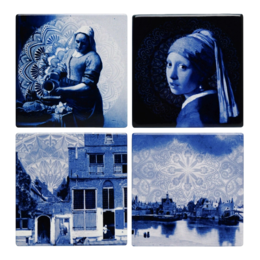Heinen Delft Blue Vermeer Coasters (4pc)